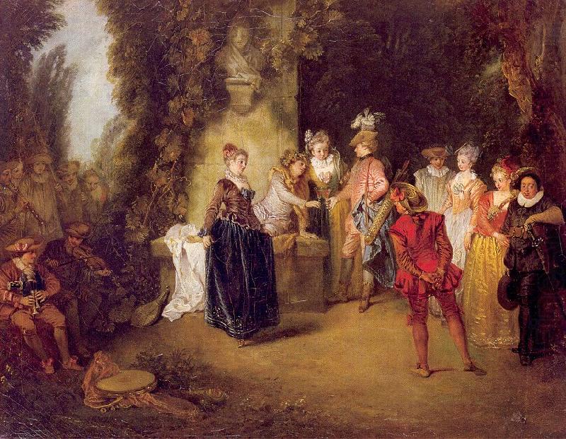WATTEAU, Antoine The French Theater china oil painting image